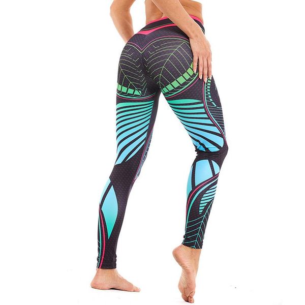 

print yoga pants women high waist fitness leggings workout sports running leggings push up gym wear elastic slim pants, White;red