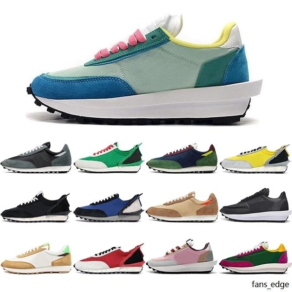 

2021 new ldv waffle daybreak running shoes fashion outdoor black grey varsity blue pine green sport sneakers mens trainers platform shoe