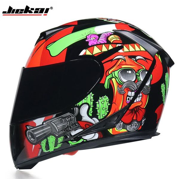 

motorcycle helmets full face fast racing helmet double lens abs material safety motorcross casco de moto