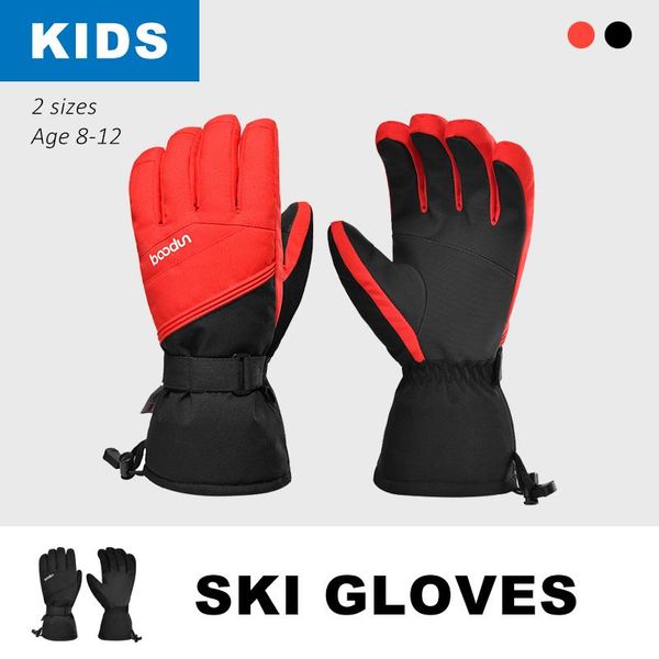 

ski gloves kids' winter outdoor thermal windbreak