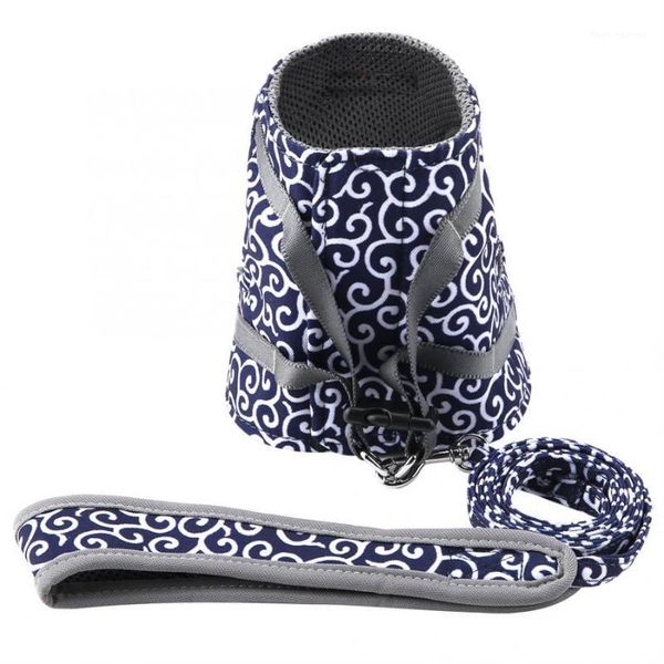 

dog collars & leashes cat harness padded vest with leash adjustable soft mesh for walking puppy dogs cats1