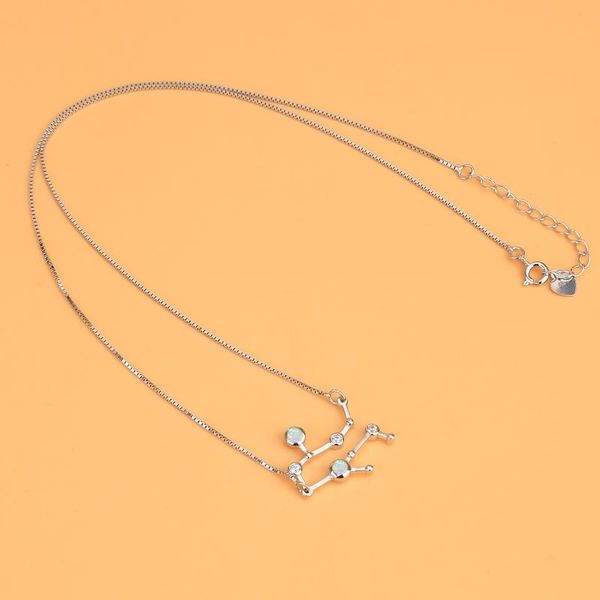 

pendant necklaces quanchi exquisite opal gemstone necklace constellation zodiac 925 sterling silver jewelry gift for girls