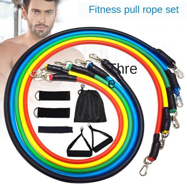 

resistance bands 1 word tension fitness rubber elastic sports training home gym exercise machine bodybuilding set multifunction1