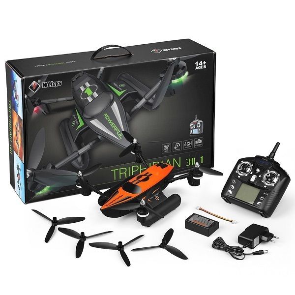 

2.4g 4ch rc professional triphibious drone quadcopter