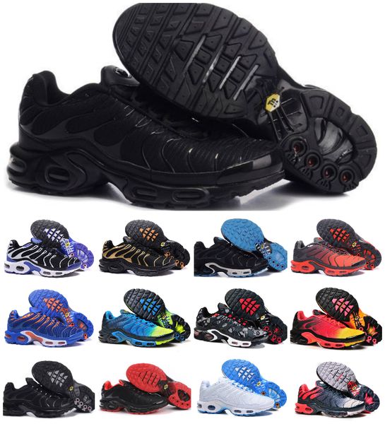 

2021 mens tn plus running lava red black gradient gold white hyper blue rainbow men trainers outdoor sports shoes sneakers fashion