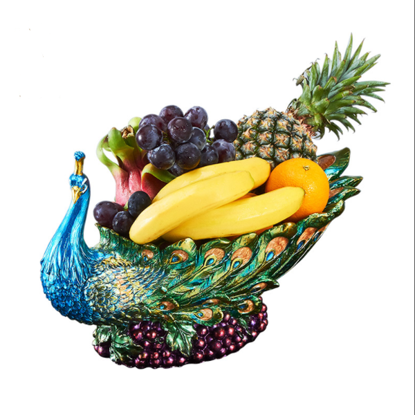 

storage platters and trays peacock fruit tray plate creative continental living room snack dry fruit plate deskdecoration