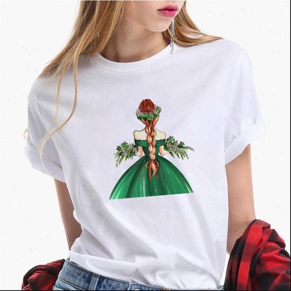 

princess print vogue t shirt femme funny t shirt women 90s harajuku fashion shirt hipster streetwear femme, White