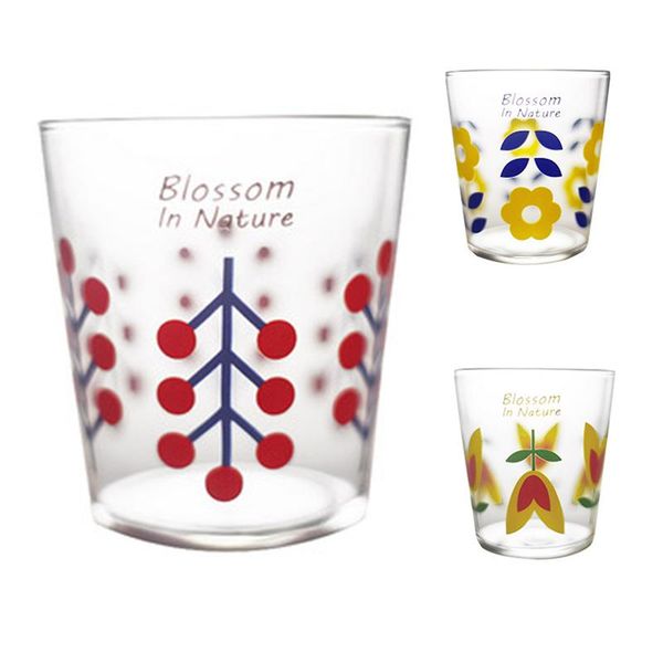 

wine glasses 200ml ins korea style tulip flower glass cup coffee juice milk dessert heat-resistant afternoon tea teacup drinking mug