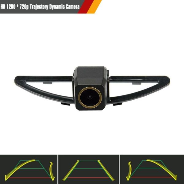 

car rear view cameras& parking sensors hd 1280x720p reverse backup camera trajectory dynamic line for sonata from 2009