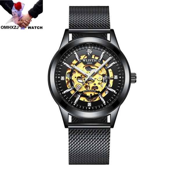 

omhxzj w137 waterproof, crane-resistant light-emitting mode personality simple business casual automatic mechanical men's watch, Slivery;brown