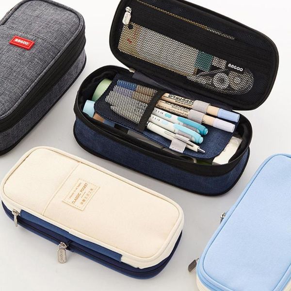 

pencil cases classic pocket case canvas fold stationery storage bag travel organizer student box