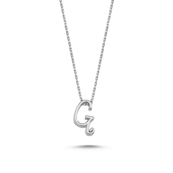 

pendant necklaces silver 925 set-g-letter ghost