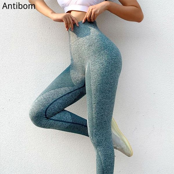 

antibom women yoga pants sports high waist full length leggings fitness running scrunch bustretchy gym, White;red