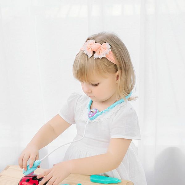 

hair accessories knot bow nylon headbands with lace trim,solid wide head wraps,nylon turban headband baby girls, Slivery;white