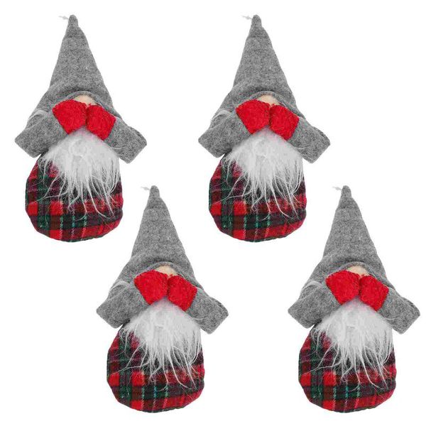 

christmas decorations 4pcs gnome doll lovely cloth hanging santa adornment