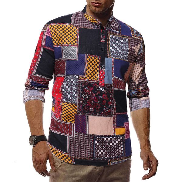 

shirtsfashionable irregular casual men's long sleeve shirt, White;black