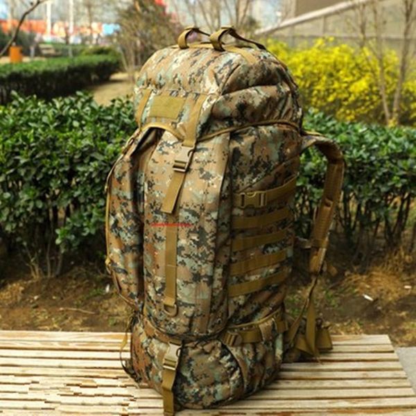 

backpack luggage double-shoulder professional bags mountaineering bag camouflage 80 l waterproof canvas travel baggage