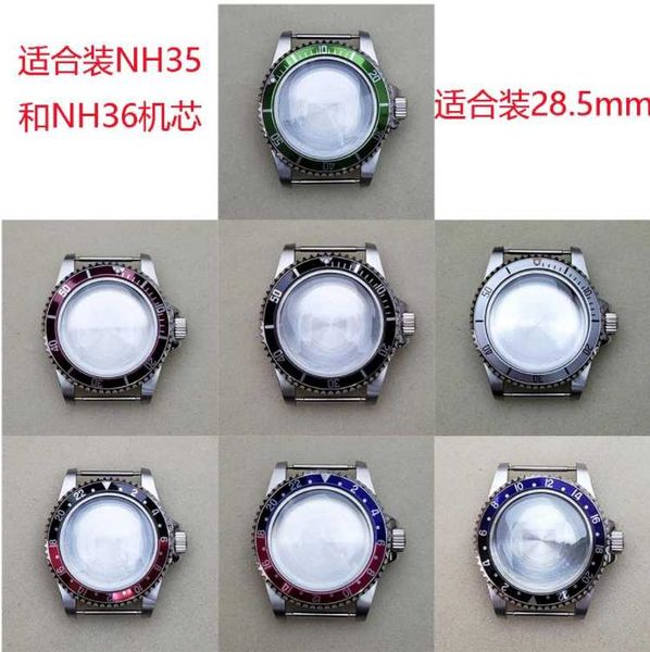 

repair tools & kits 39.5mm steel watch case for nh35/36 movement select size