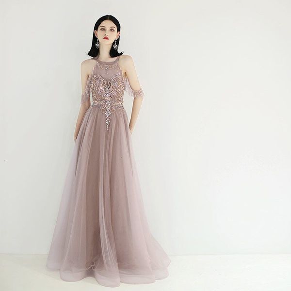

new 2021 backless long evening tulle formal handmade crystal beading off the shoulder prom party gowns b339, Black;red