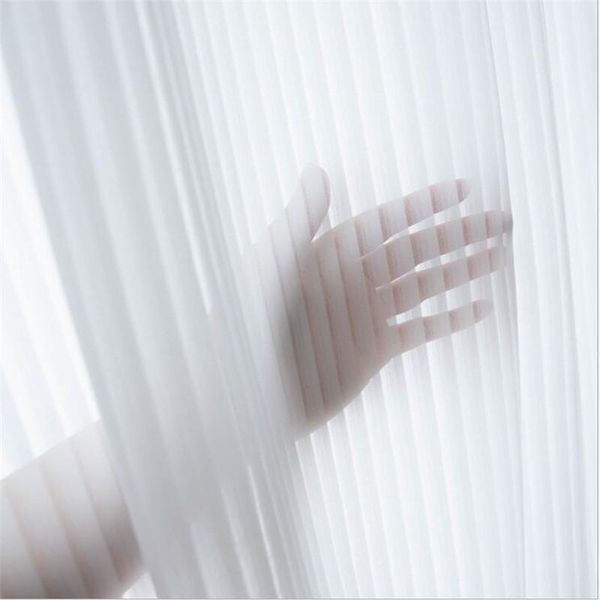 

curtain & drapes 2021 arrival beautiful white stripe curtains high window screening grommets customized voile blind/yarn/sheer