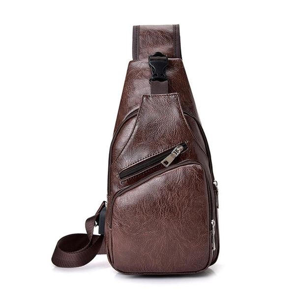 

waist bags shoulder fashion casual men chest pack single usb bag crossbody baggs male strap bac