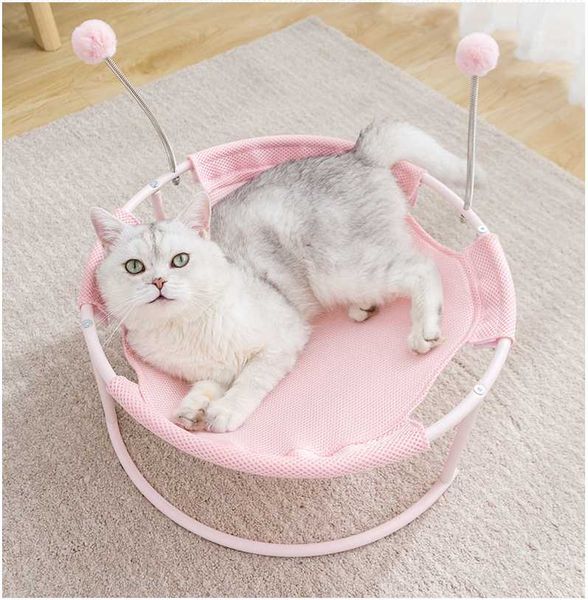 

kennels & pens cat hammock pet bed recliner shaker breathable mesh cloth removable and washable small summer puppy products