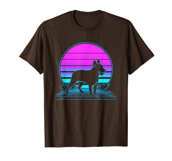 

australian cattle dog pastel goth vaporwave t-shirt, White;black