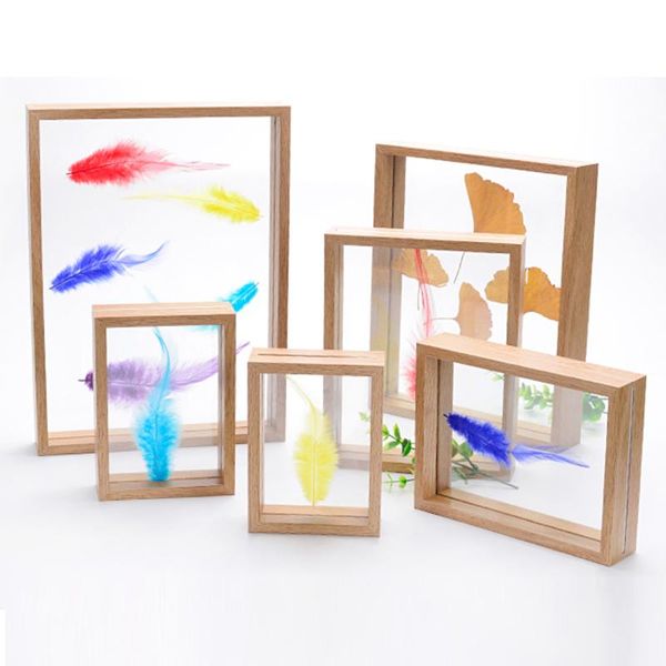 

frames and mouldings modern art creative plant glass butterfly specimen frame double-sided po 5 inch 7 8 10 for home decor