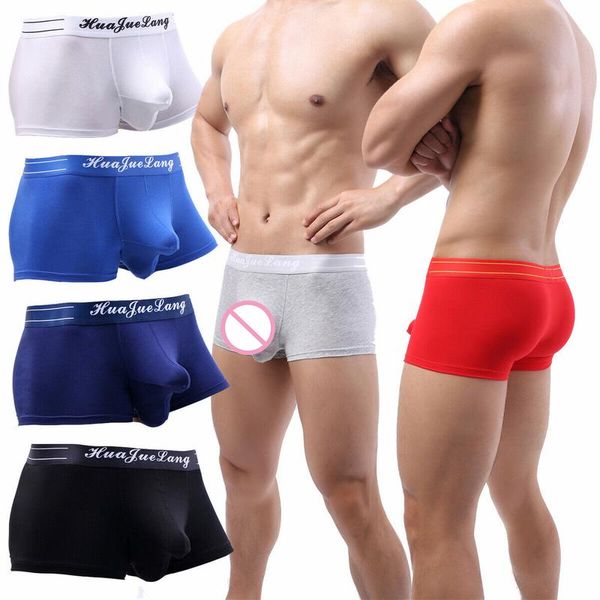 Underpants Sexy Boxer Shorts Underwear Big Penis Bolsa Homens Cotton Boxers Homme Underpant Masculino Calcinha Breathbale Plus Size