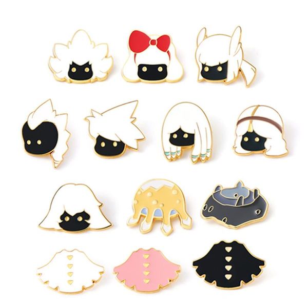 Pins, Broches Top Quality Game Sky Guangyu Anime Metal botão Brooch Pins Medal Rhythm Prairie Shiratori Traje Lembrança Cosplay Presentes Qut