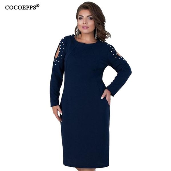

casual dresses 5xl 6xl 2021 plus size women dress spring long sleeve big large hollow out ladies elegant party clothing, Black;gray