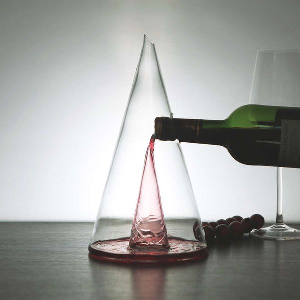 

350/750ml pyramid waterfall red wine pourer glass decanter brandy decant jug bar champagne water bottle drinking glass gifts