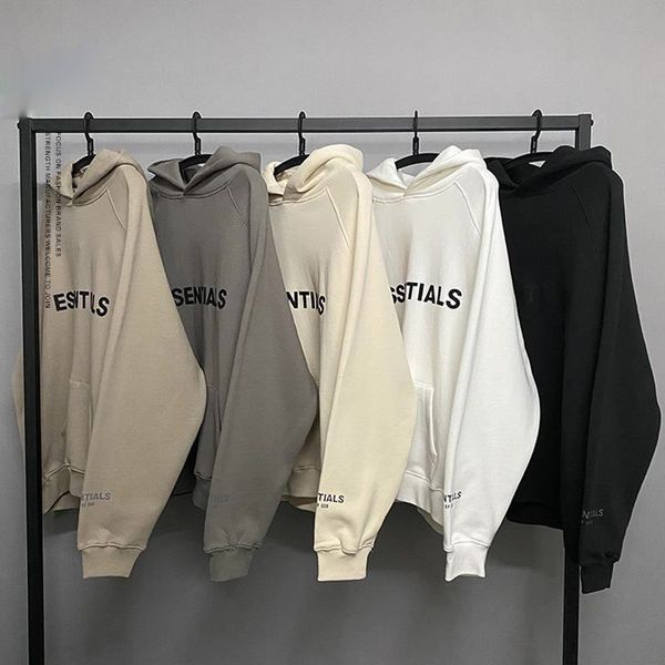 

2021 new spring thin section fog sweatshirts100%1:1 essentials kanye west loose ovesize hoodies hip hop sweatshirts hood, Black