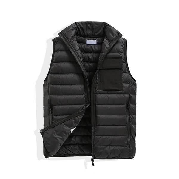 Herren Jacken Westen Herren und Damen No Hat Ärmellose Jacke Baumwolle gefüttert Herbst Winter Freizeitmäntel Männliche Weste Bodywarmer Daunenweste