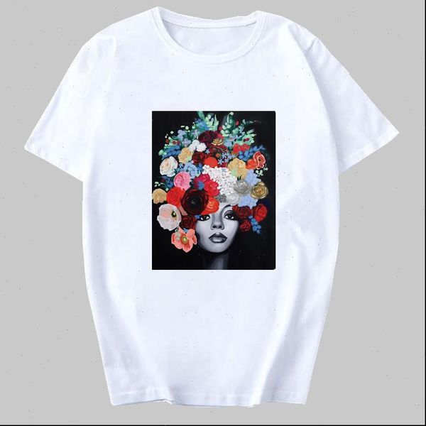 

summer new fashion women tshirt aesthetics pretty girls printed tee shirt short sleeves cotton female, White