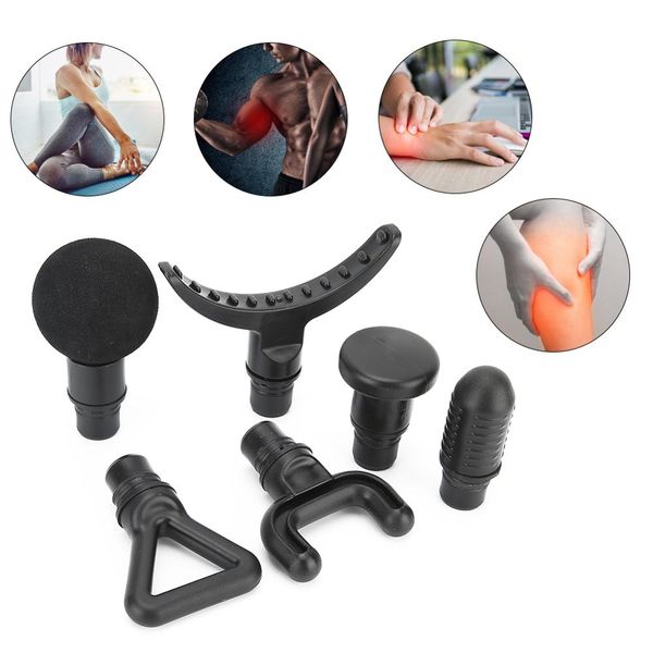 

7pcs 19mm caliber body relaxation fascia massage gun replacement head massager head set machine pain relief therapy health care