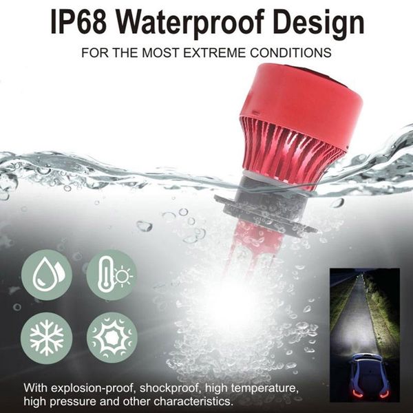 

car headlights headlight bulb hi/lo beam power lamp h13 h11 9012 9007 9006 9004 5202 auto head light h4 h7 9005 360Â° 4-sided led