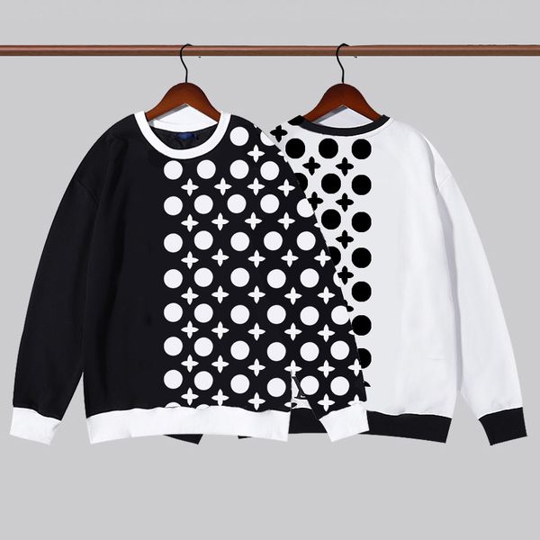 

geometric pattern sweater men o neck long sleeve clothes autumn winter casual loose women sweaters warm black white, White;black