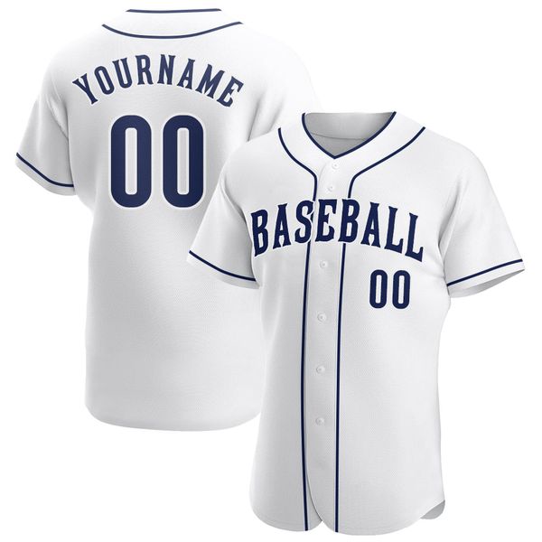 

custom white navy-white authentic baseball jersey, Blue;black
