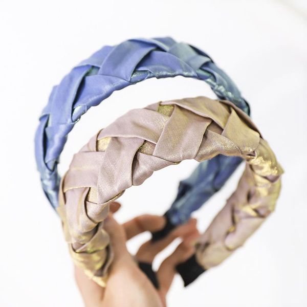 

hair accessories 2021 vintage handmade braided bezel bands for women clips turban headband hairband girls opaska haar