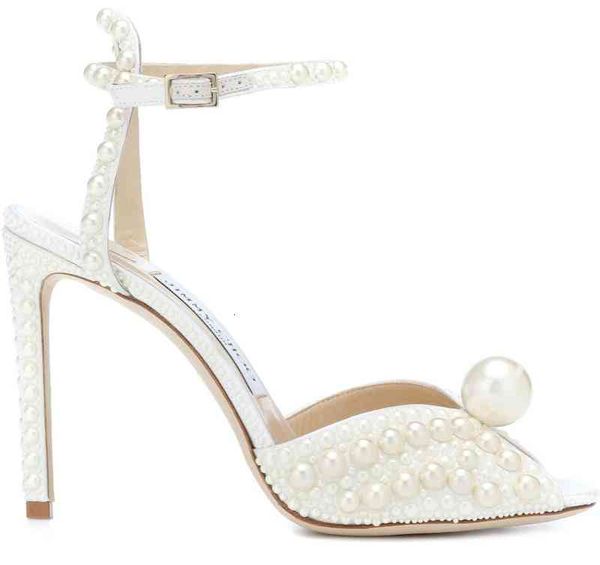 

brand famous summer sacora sandal women's white pearls leather ladies sandalias bridal party wedding dress 35-43,with box, Black