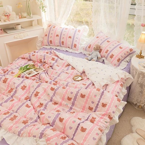 

blankets summer soft breathable washed cotton quilt pure color comforter flowers print throw duvet blanket bedding