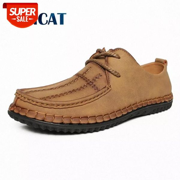 

2020 fashion men shoes handmade loafers leather casual shoes breathable driving shoes moccasins zapatos big size 48 #z36x