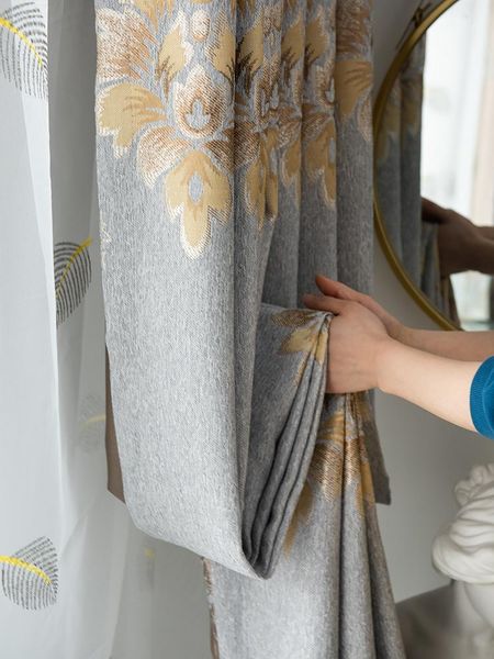 

european high-end thickening blackout curtains for living room and bedroom