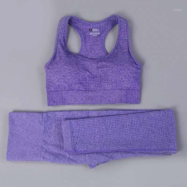 

2pcs/set yoga set women seamless gym workout clothes vital sets crop high waist energy leggings1, White;red