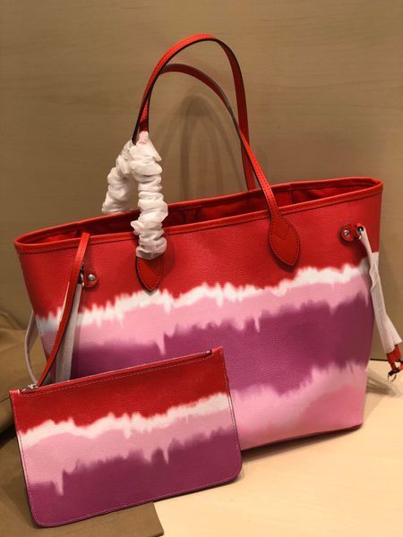 

2021new colourful luxury women's bags shopping bag designer leather messenger double vdeng women retro