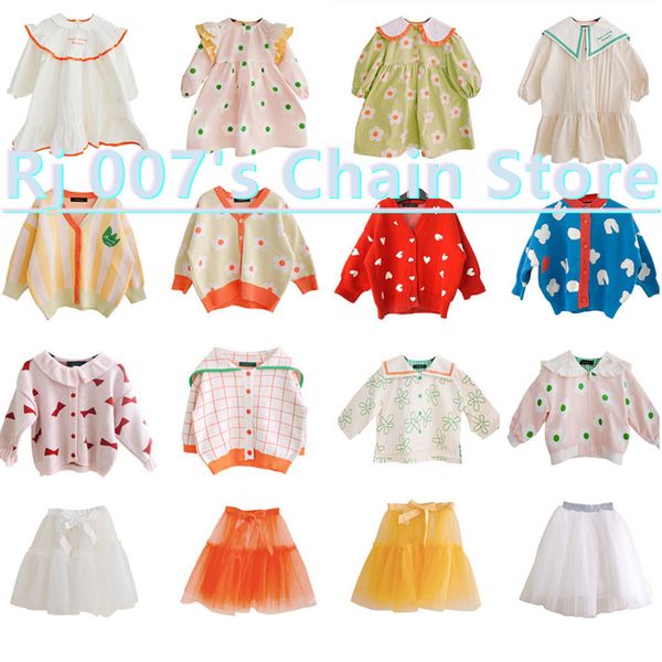 RJ Spring New Korean Cartoon Risvolto Princess Children's Western Style Baby Dress 210303