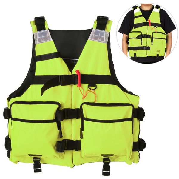 

kayak life vest reflective life jacket for kayaking fishing boat sailing floatation safety waistcoat water sport
