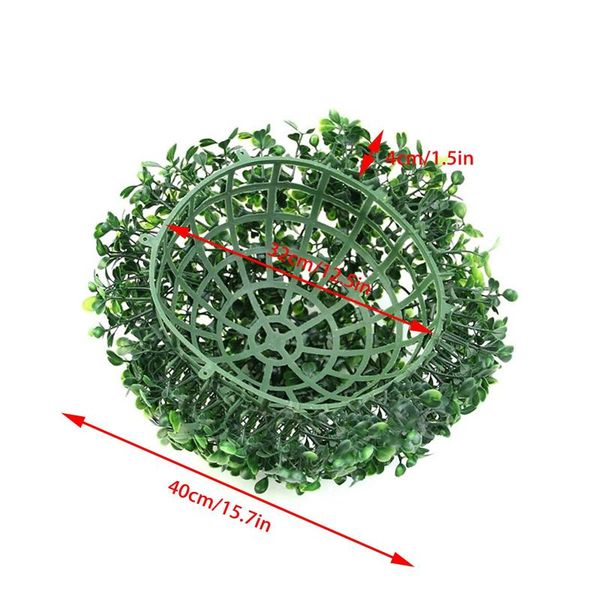 

decorative flowers & wreaths 1 pcs artificial plant ball ary tree boxwood home outdoor wedding party garden decoration green