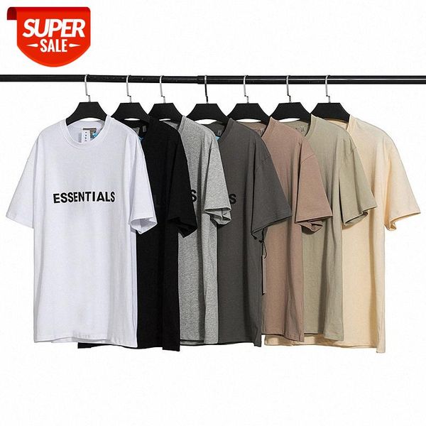 

fear of god double line eentials letter loose type spot men and women with short-sleeved t-shirt #te7l, White;black